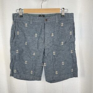 J.Crew Men Shorts Size 32 Stanton Cotton Linen